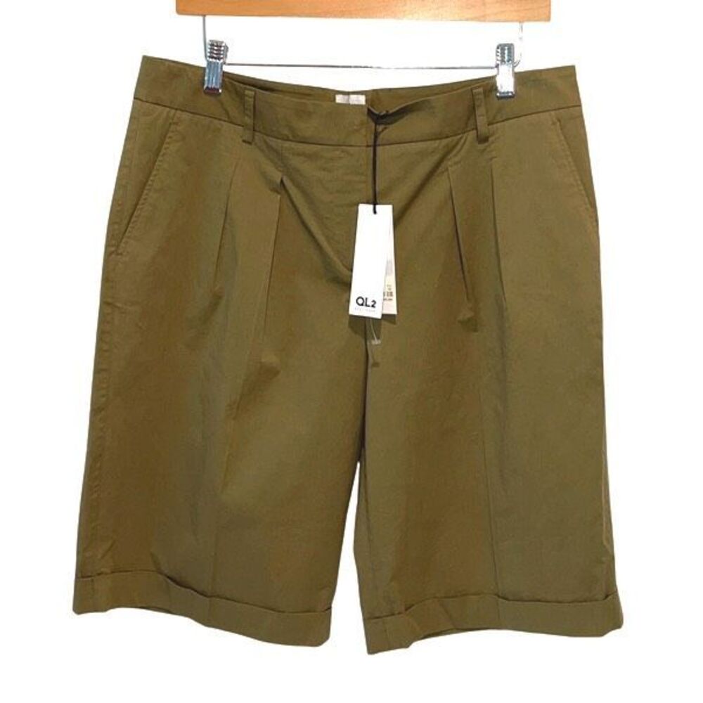 QL2 Women’s Bermuda Shorts Clementine Sveva 29 Army NWT Italy Size 48‎ US 12